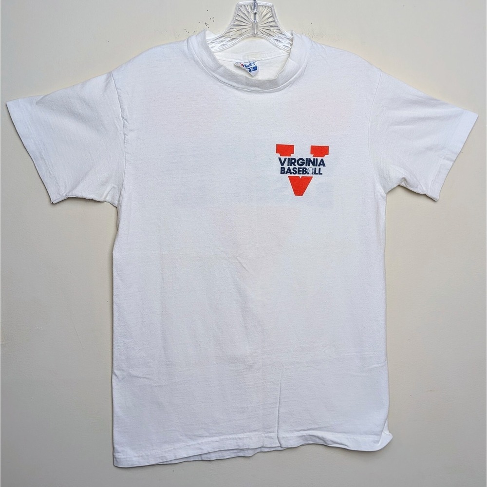 Vintage Virginia Cavaliers Baseball UVA Wahoo Single Stitch 90s Shirt Small